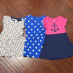 Nautical Kids Dress Set - Blue, Pink, and Cream